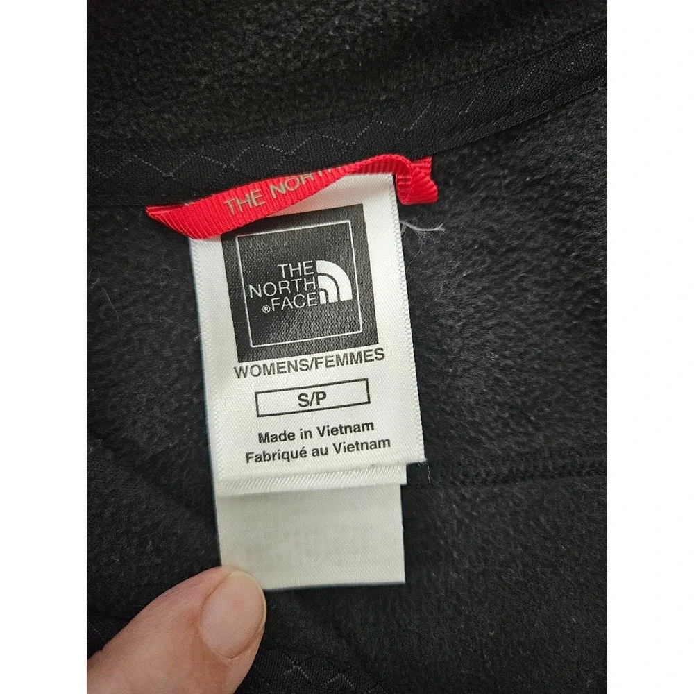 The North Face 1/4 Zip Fleece Pullover Women's Small‎ Black Pocket Outdoor